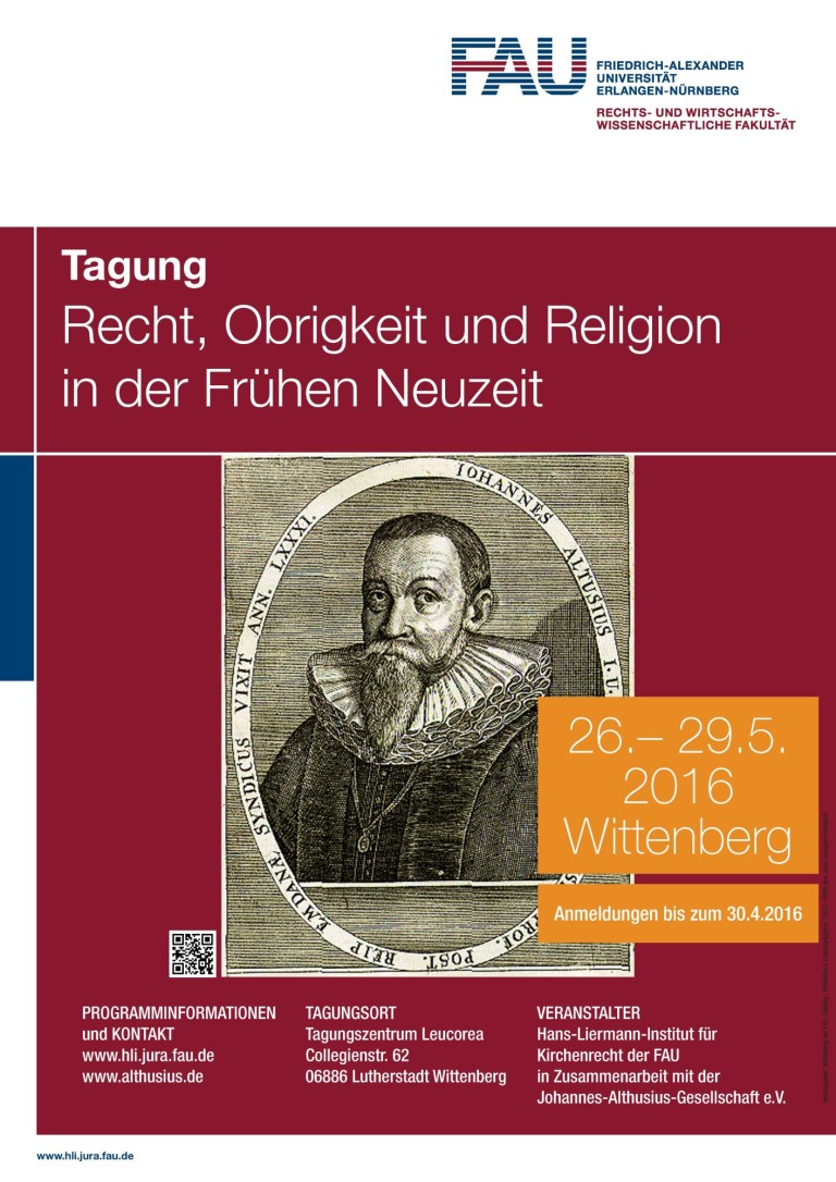 Recht, Obrigkeit und Religion in der Frühen Neuzeit