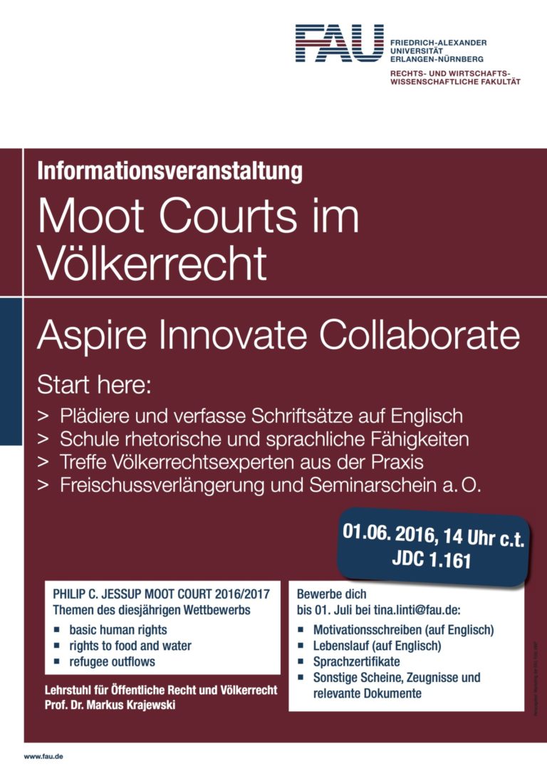 Moot Court im Völkerrecht