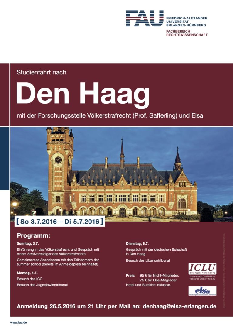 Studienfahrt nach Den Haag