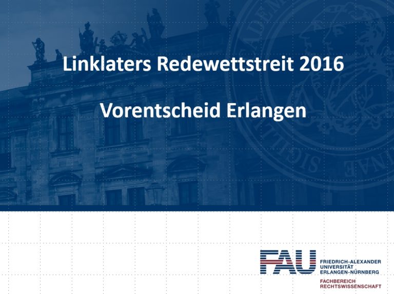 Vorbereitung auf den bayernweiten juristischen Redewettstreit in Regensburg