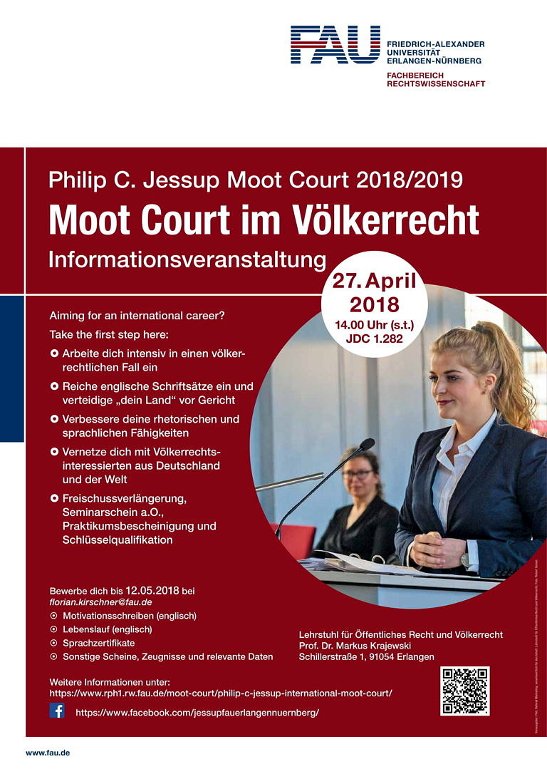 Moot Court im Völkerrecht – Informationsveranstaltung