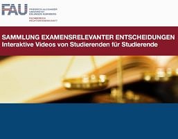 Präsentationsfolie  mit dem Titel "Sammlung Examensrelevanter Entscheidungen"