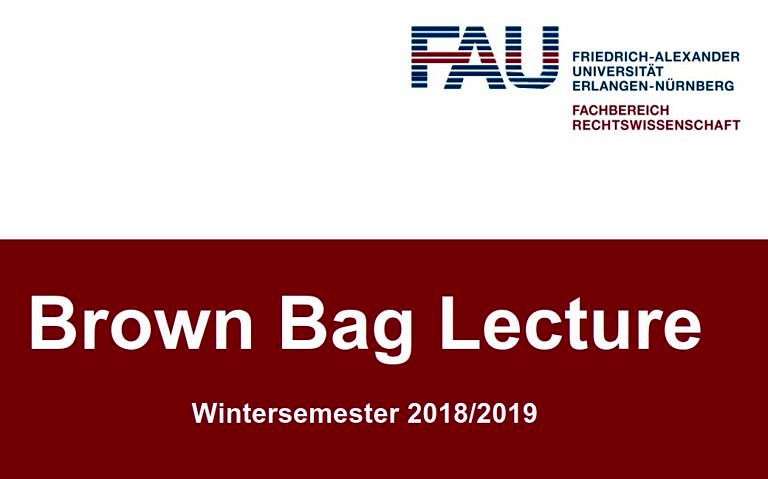 Brown Bag Lecture – Wintersemester 2018/2019