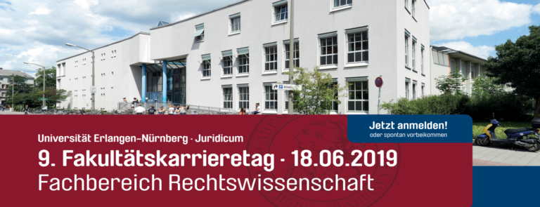 Fakultätskarrieretag am Fachbereich Rechtswissenschaft am 18. Juni 2019