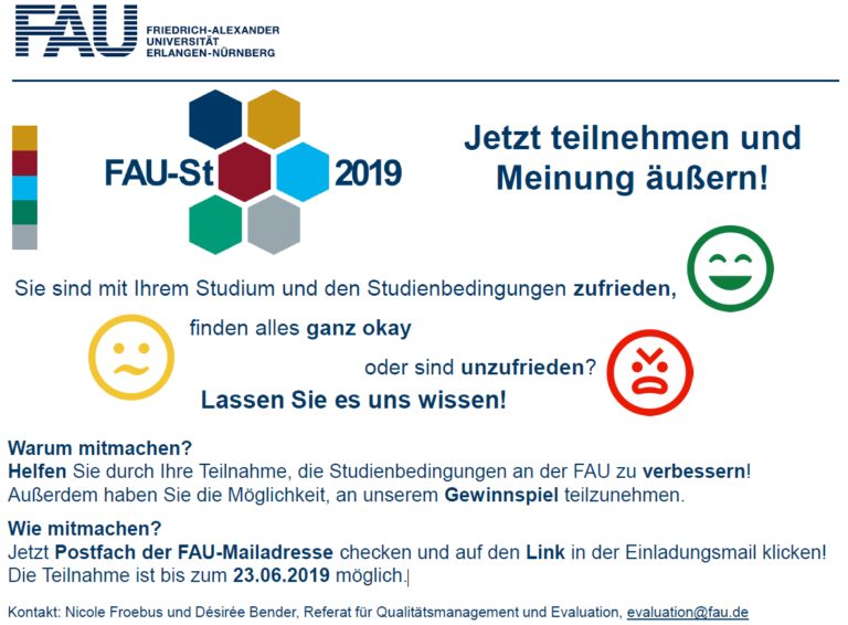 Studierendenumfrage 2019 (FAU-St)
