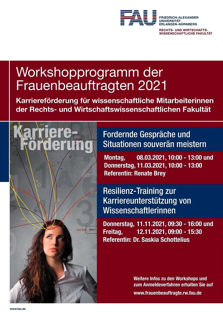Workshops für Wissenschaftlerinnen