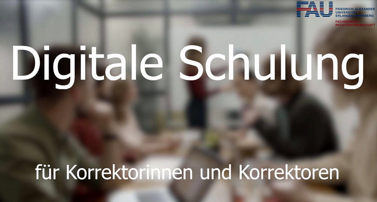 Schulung für Korrektorinnen und Korrektoren und Angebotsplattform Korrektur