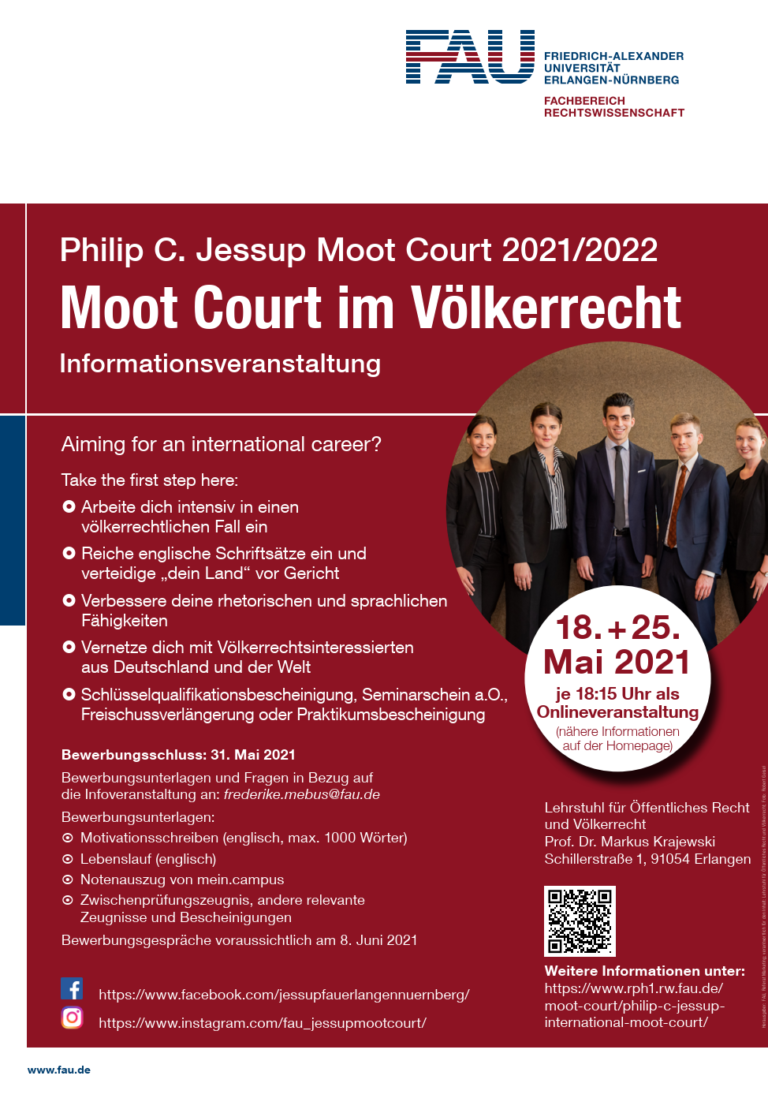 Informationsveranstaltung zum Jessup Moot Court