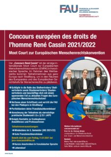 Zum Artikel "Concours européen des droits de  l’homme René Cassin 2021/2022"