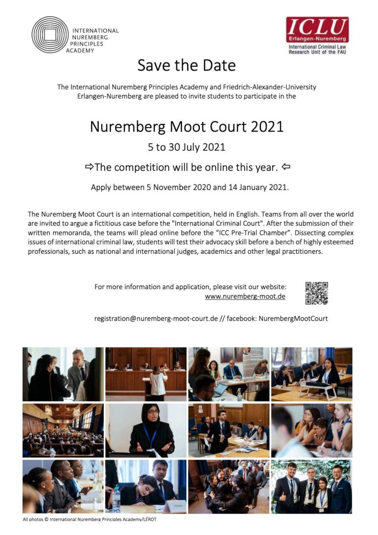 Nuernberg Moot Court 2021 – Juli 2021