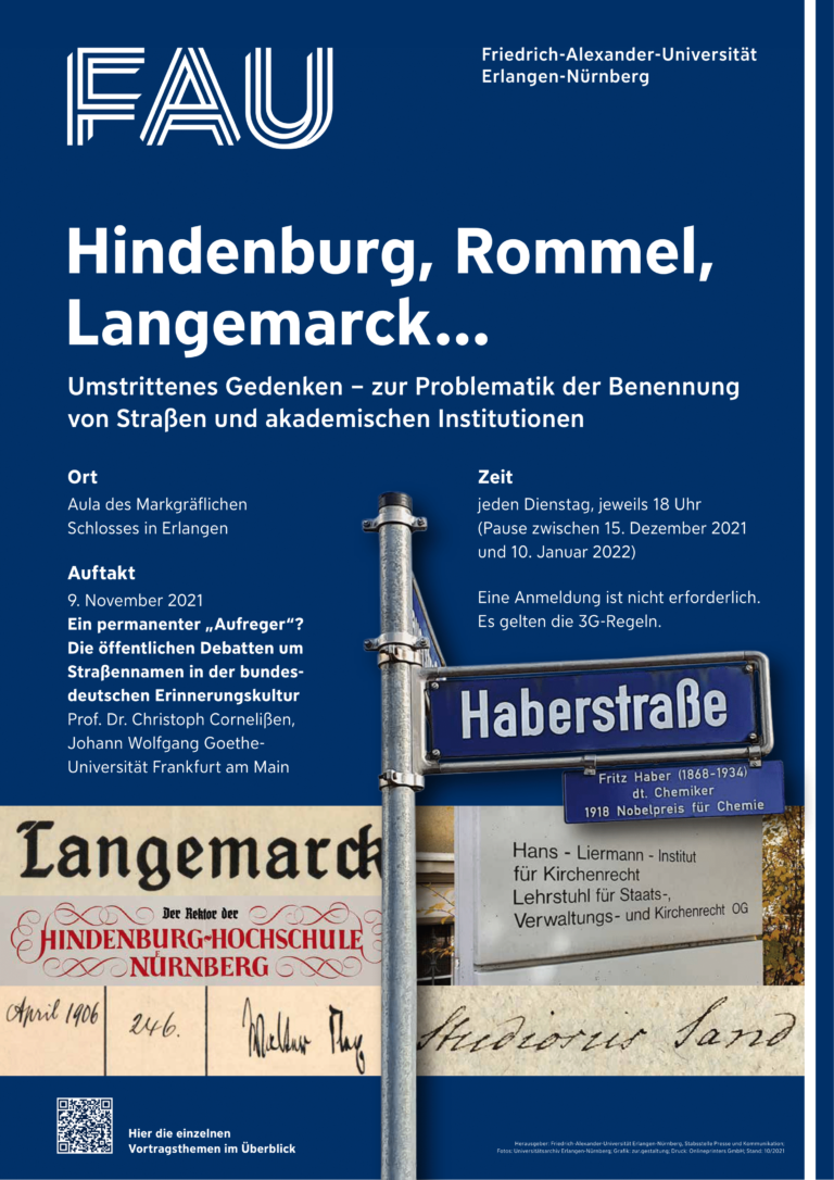 Ringvorlesung „Umstrittenes Gedenken“