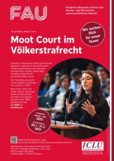 Zum Artikel "Rhetoriktraining für das Nuremberg Moot Court Team – Juni 2022"