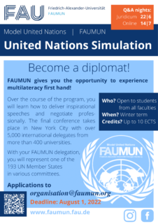 Zum Artikel "FAUMUN – United Nations Simulation"