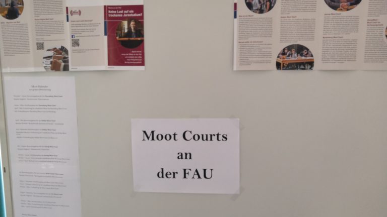 Organisatorisches zu den Moot Courts