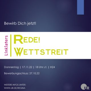 Zum Artikel "Redewettbewerb – Bewerbungsschluss 27. Oktober 2022"