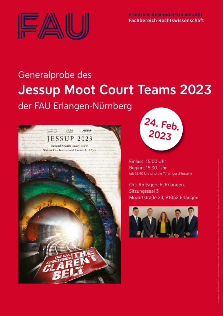 24.02.2023 – Generalprobe des Jessup Moot Court