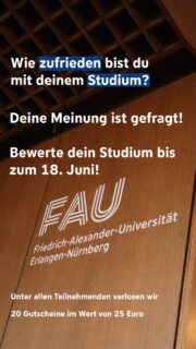 Zum Artikel "Studierendenbefragung 2023 (FAU-St)"