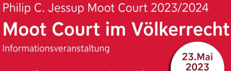 Jessup Moot Court  2023 – Infoveranstaltung