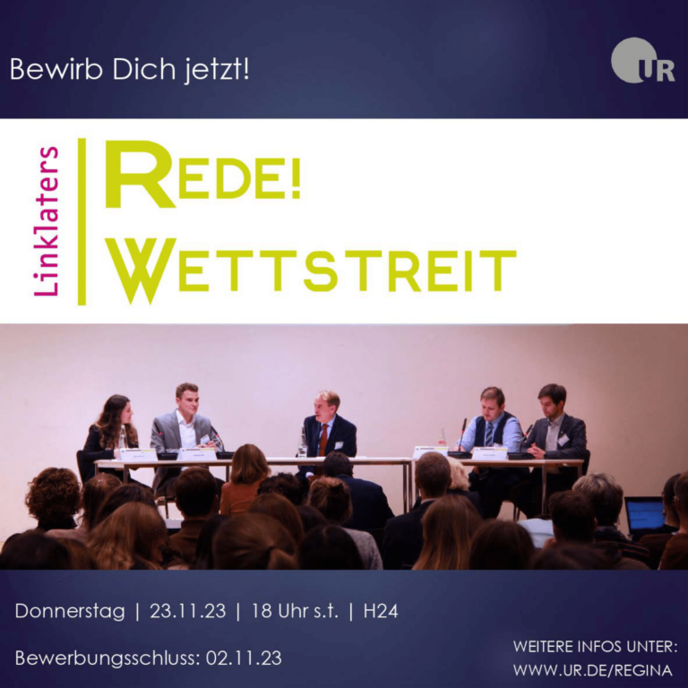 Oktober – Call to action – Redewettbewerb in Regensburg