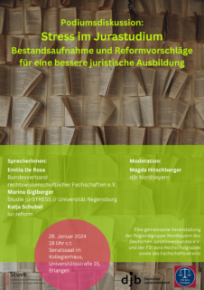 Zum Artikel "„Stress im Jurastudium – Bestandsaufnahme und Reformvorschläge für eine bessere juristische Ausbildung“"