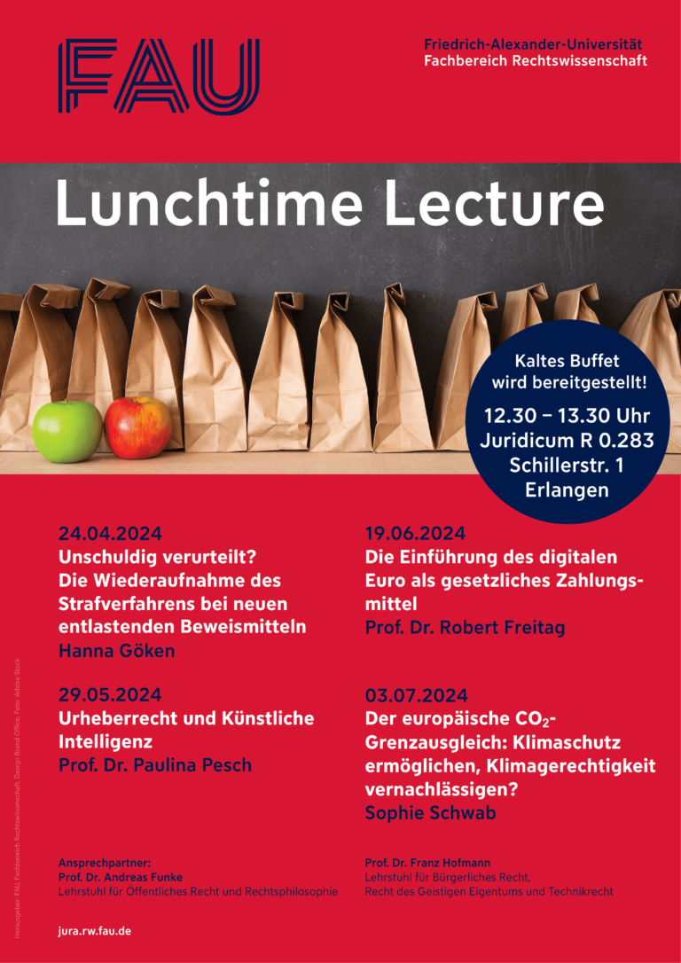 Lunchtime Lecture im Sommersemester 2024