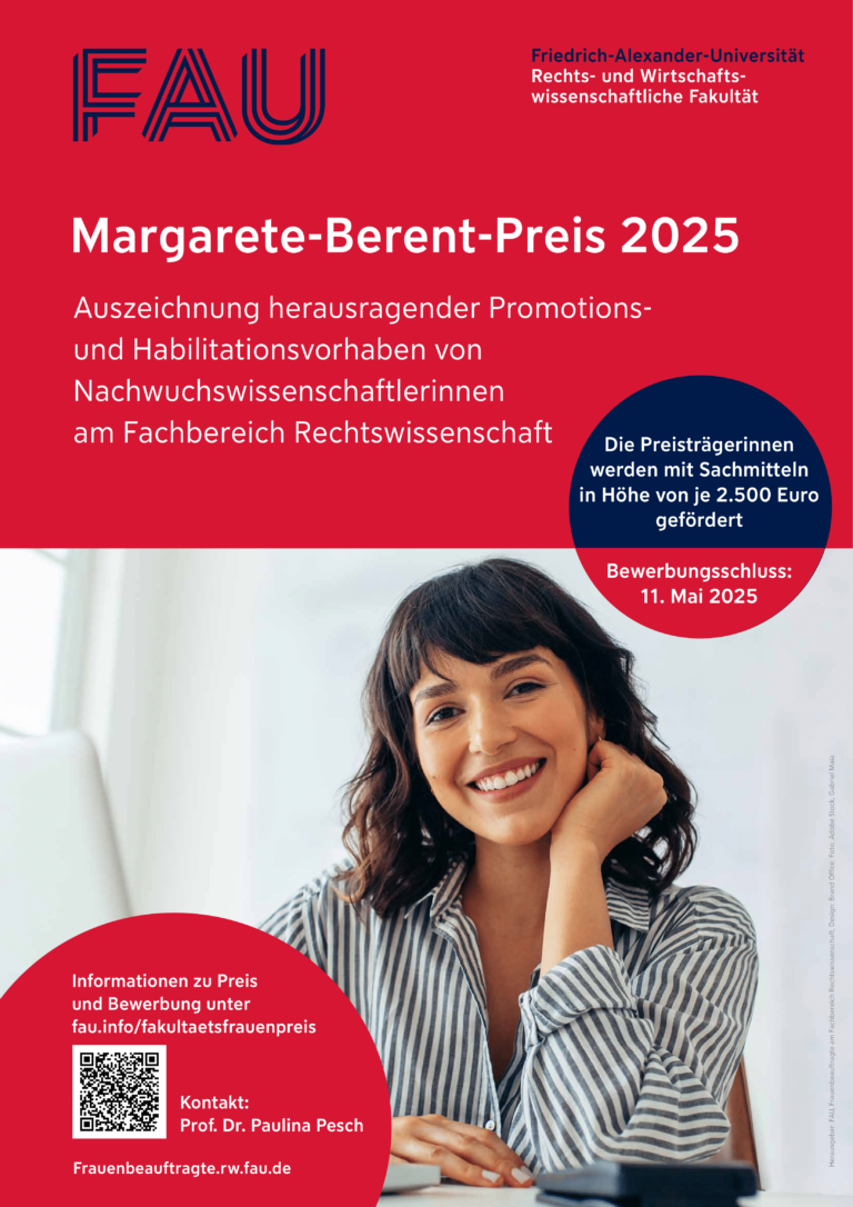 Auslobung des Margarete-Berent-Preises 2025