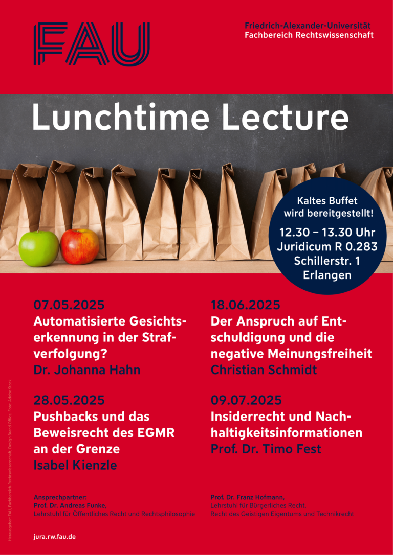 Lunchtime Lecture im Sommersemester 2025